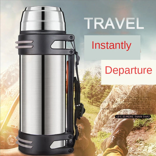 Large 2000 ML Stainless Steel Tracking Bottle